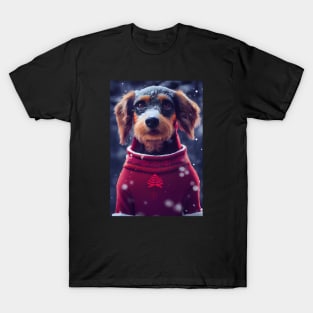 Cute Christmas Dog T-Shirt